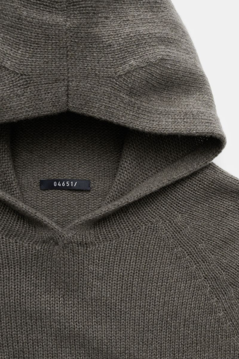 04651/ A trip in a bag Kapuzenpullover 'Blended Hoody' graugrün