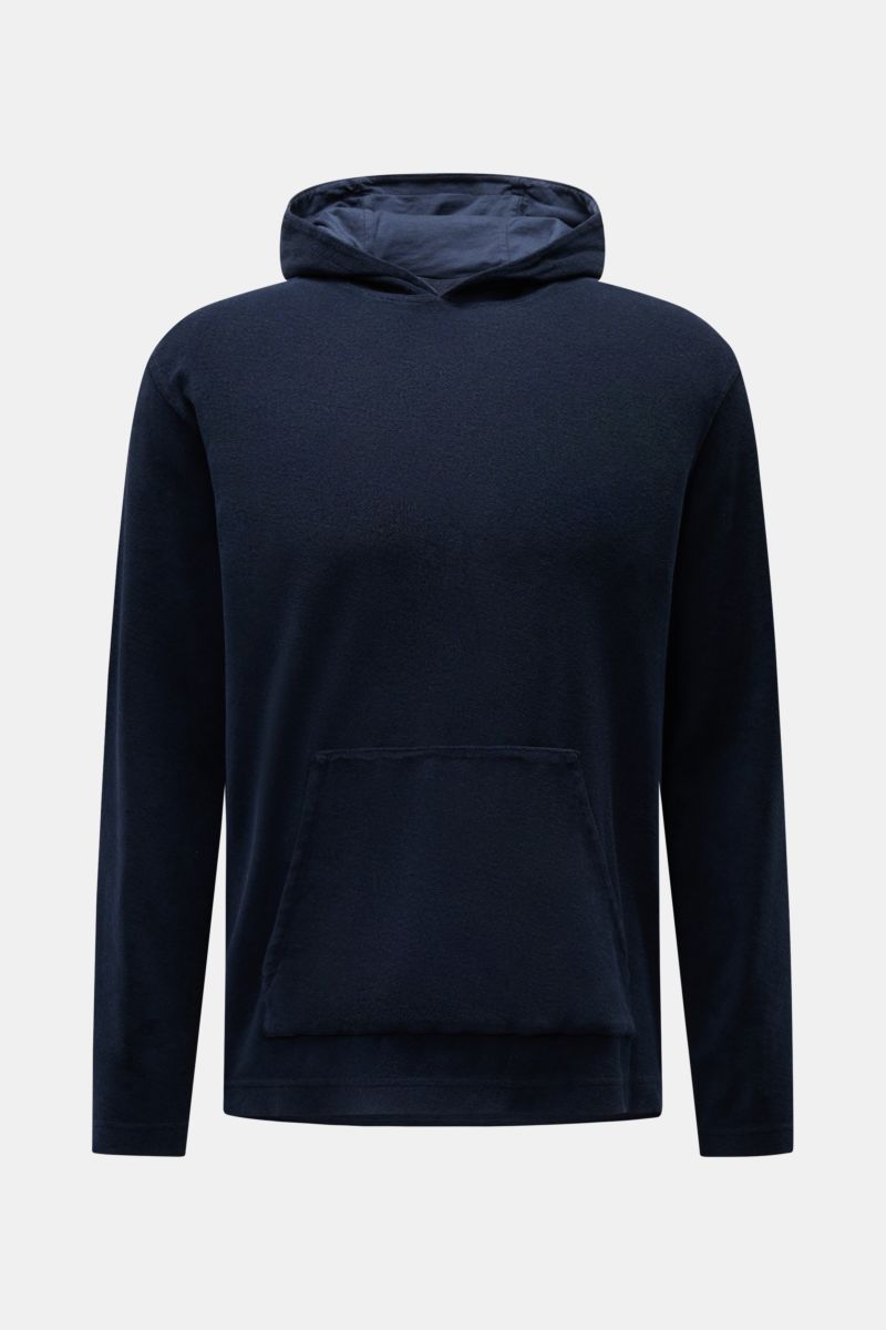 04651/ A trip in a bag Terry hooded jumper 'Terry' navy