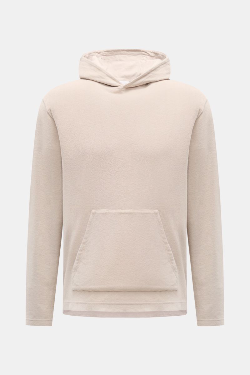 04651/ A trip in a bag Terry hooded jumper 'Terry' beige
