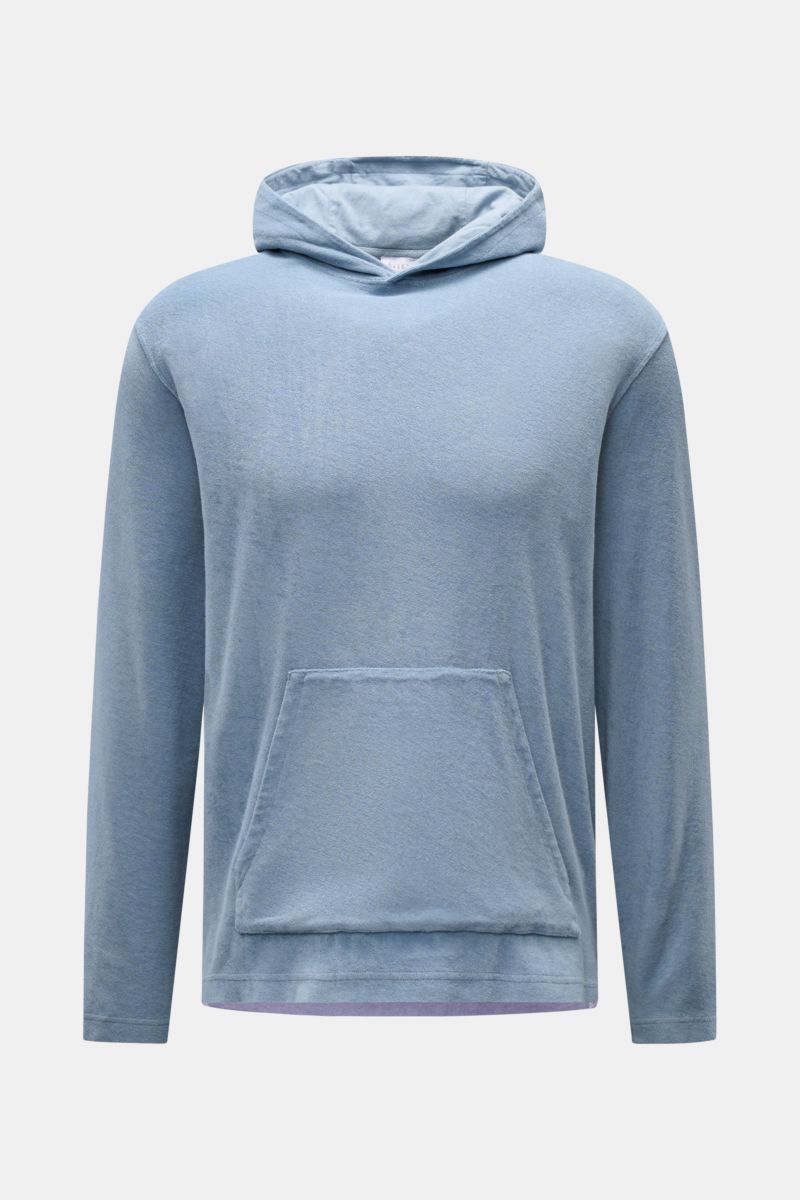 04651/ A trip in a bag Frottee-Kapuzenpullover 'Terry' rauchblau