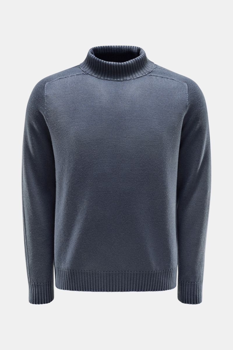 04651/ A trip in a bag Rollkragenpullover graublau