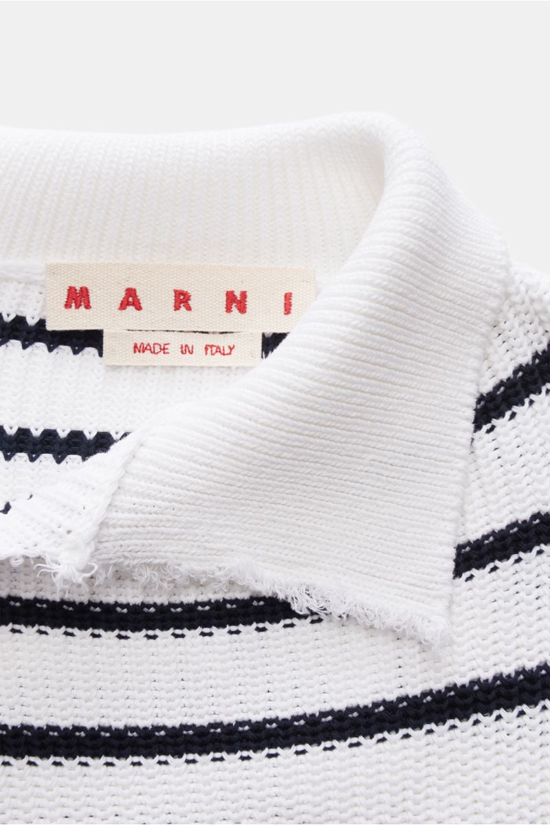 Marni Pullover weiß/schwarz gestreift