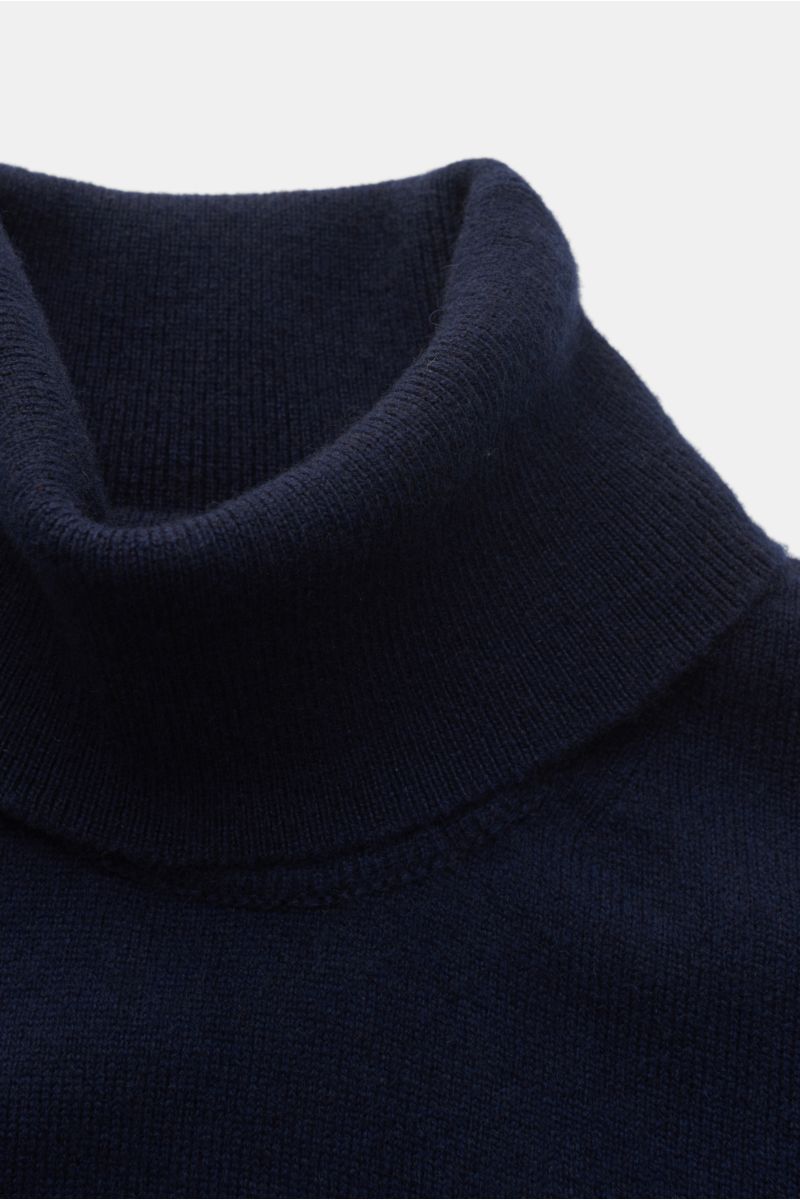 Fedeli Cashmere turtleneck jumper 'Derby' navy