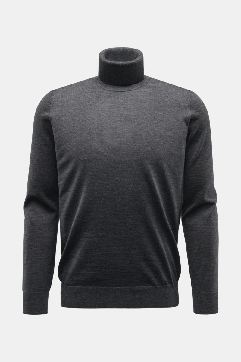 Mens Clothing Sweaters and knitwear Turtlenecks Juun.J Panelled Wool Jumper in Black for Men 