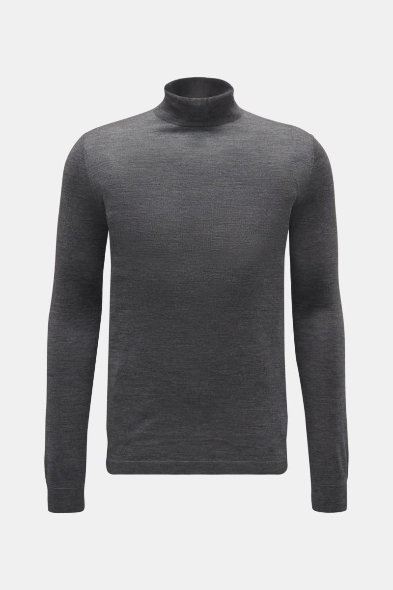 Merino fine knit jumper 'Stellen' grey