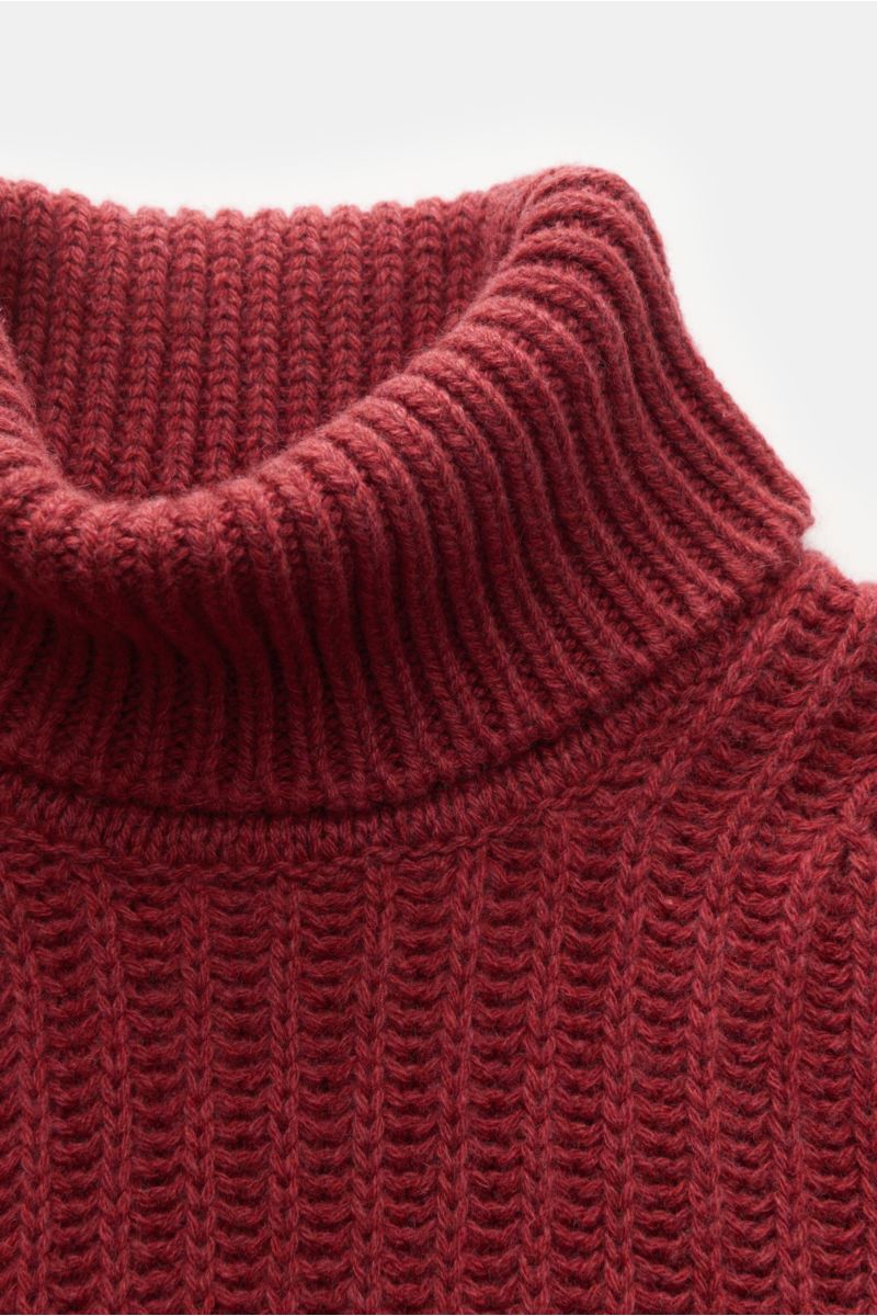 von Braun Cashmere Rollkragenpullover rot