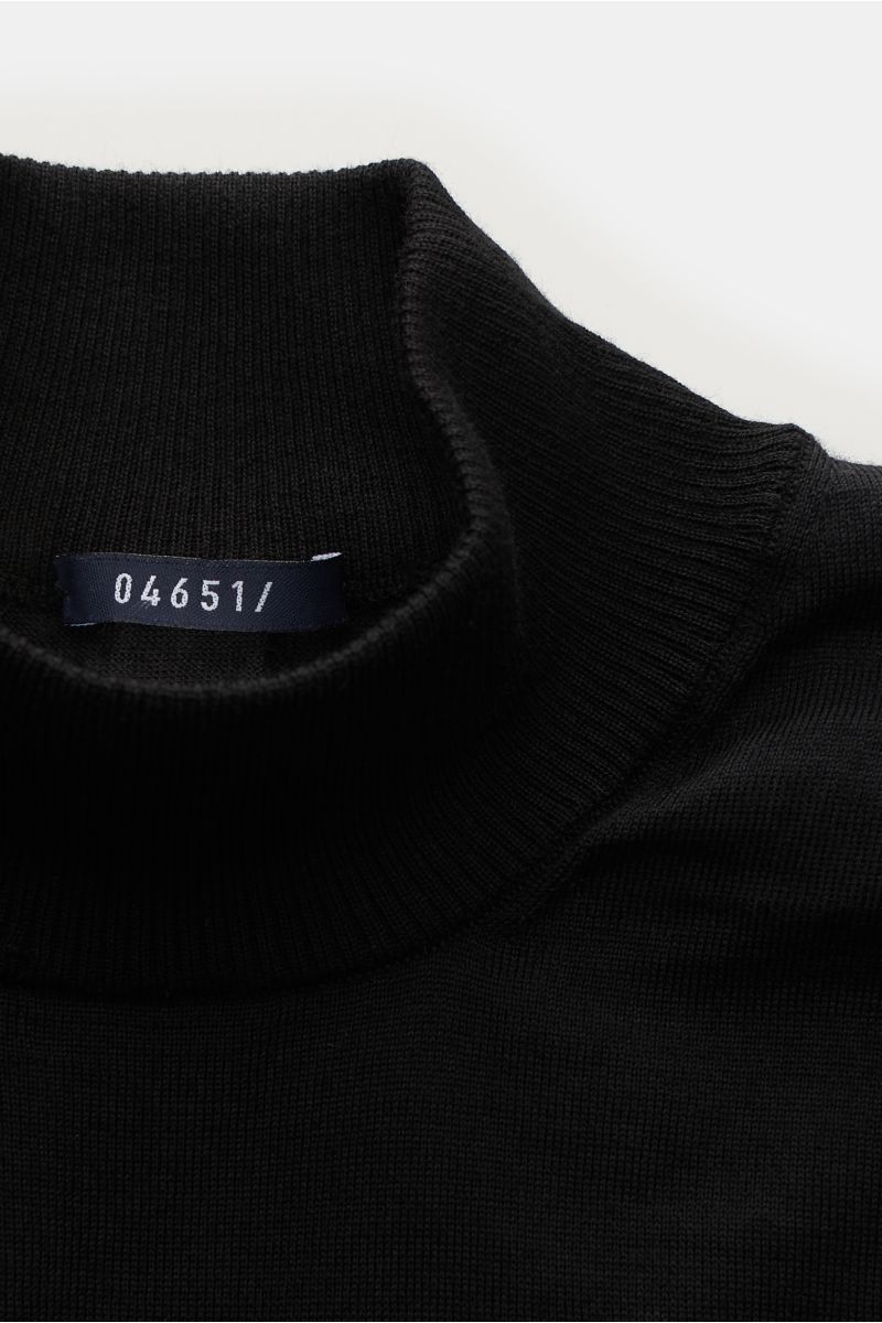 04651/ A trip in a bag Rollkragenpullover 'Merino' schwarz