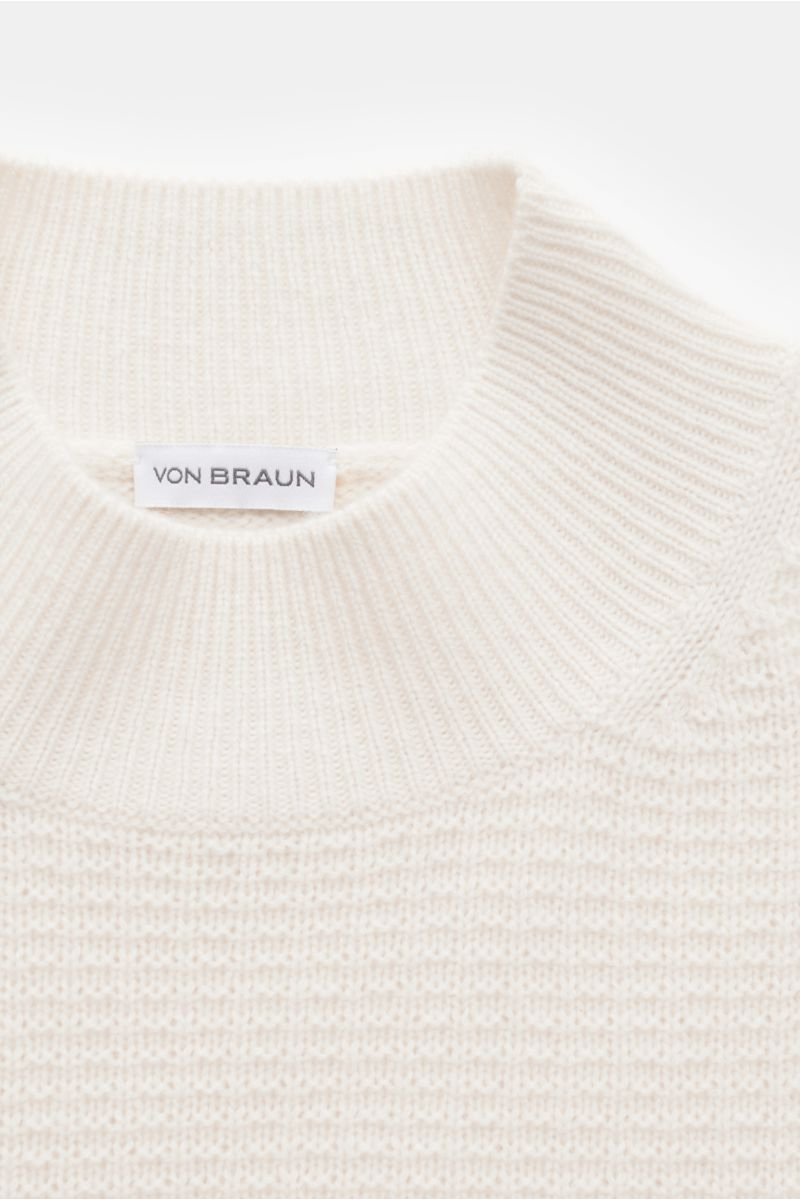 von Braun Cashmere mock neck jumper cream