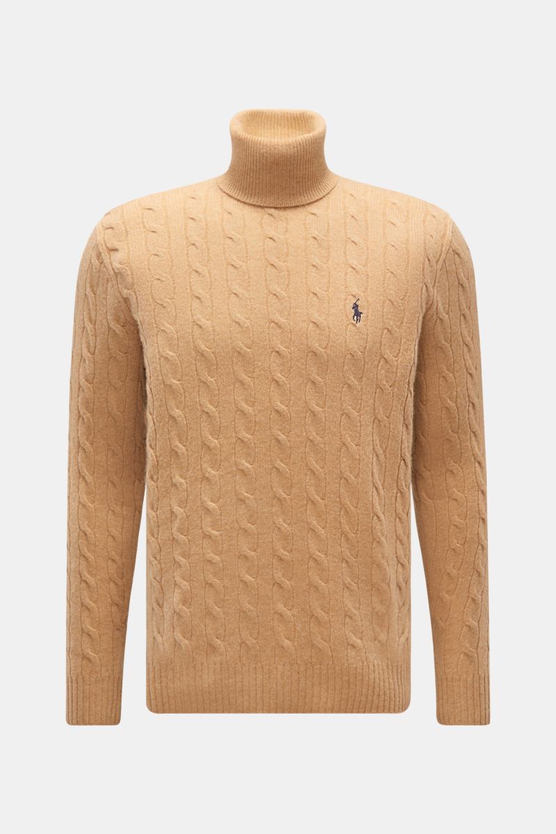 Turtleneck jumper beige 