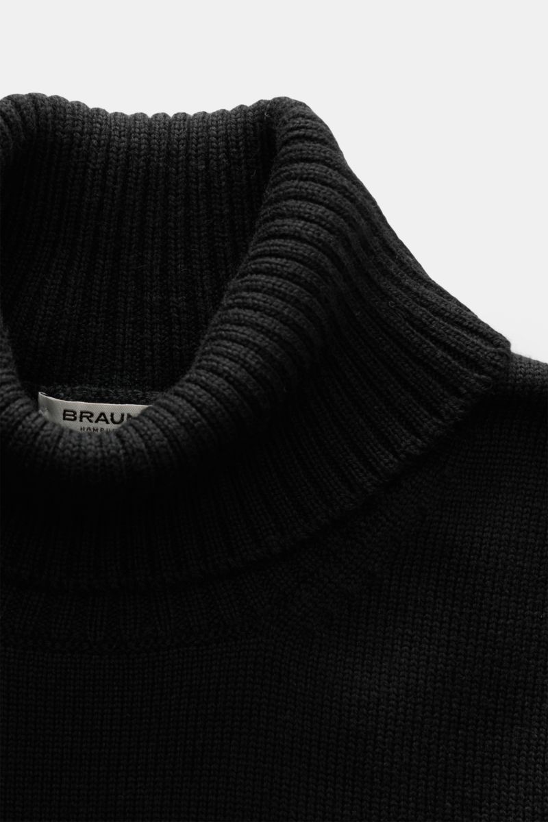 BRAUN Hamburg Rollkragenpullover schwarz