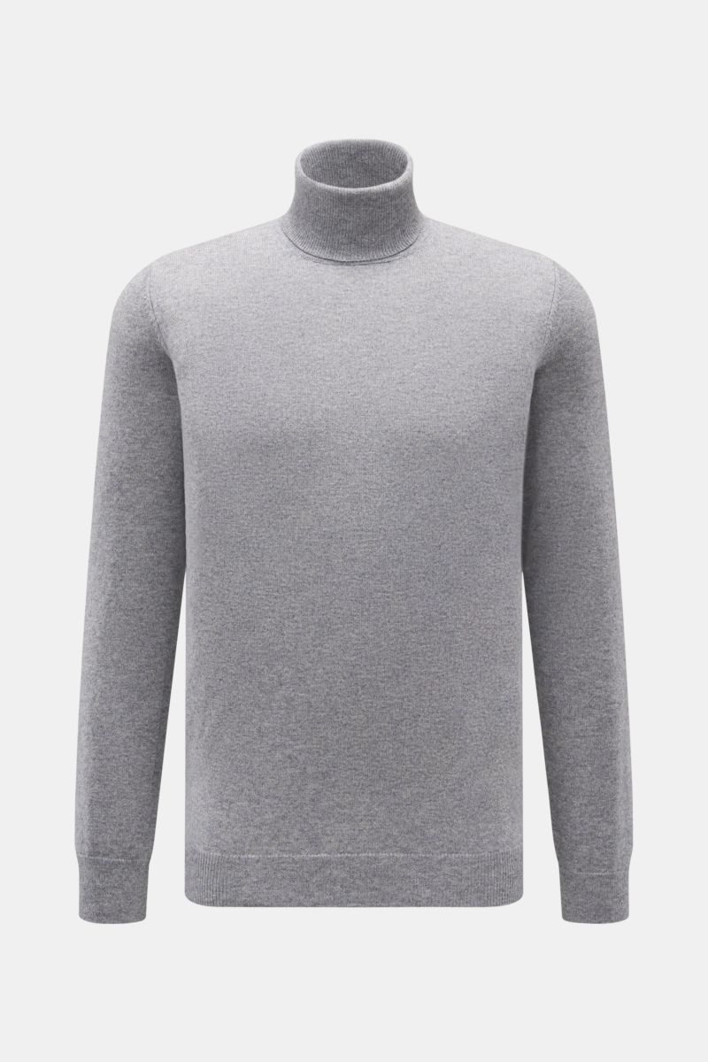 von Braun Cashmere Rollkragenpullover grau meliert