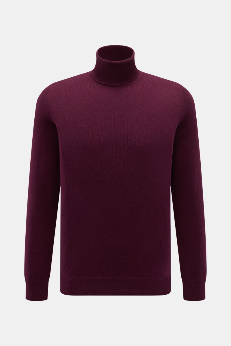 von Braun Cashmere Rollkragenpullover bordeaux