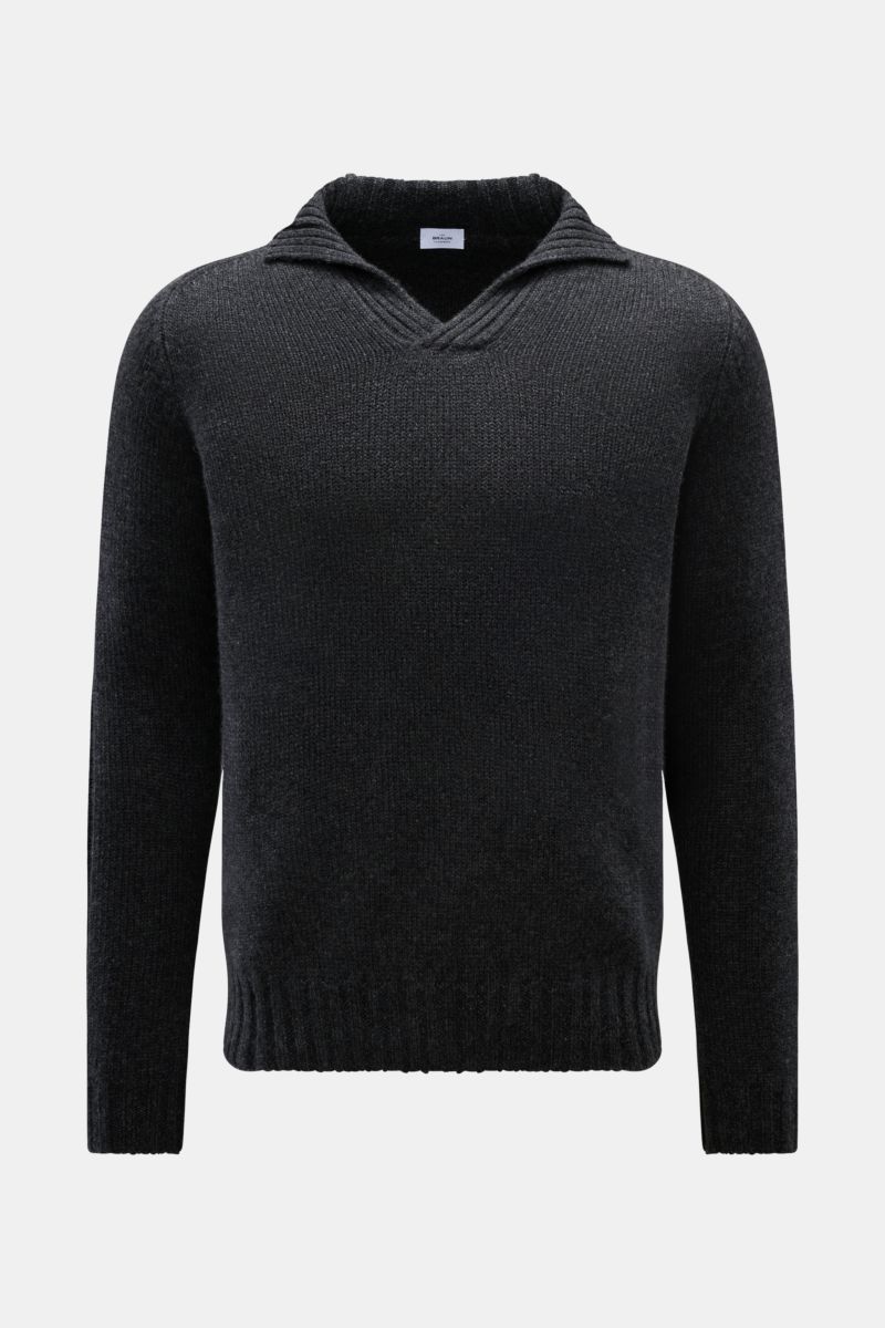 von Braun Cashmere Troyer anthrazit meliert