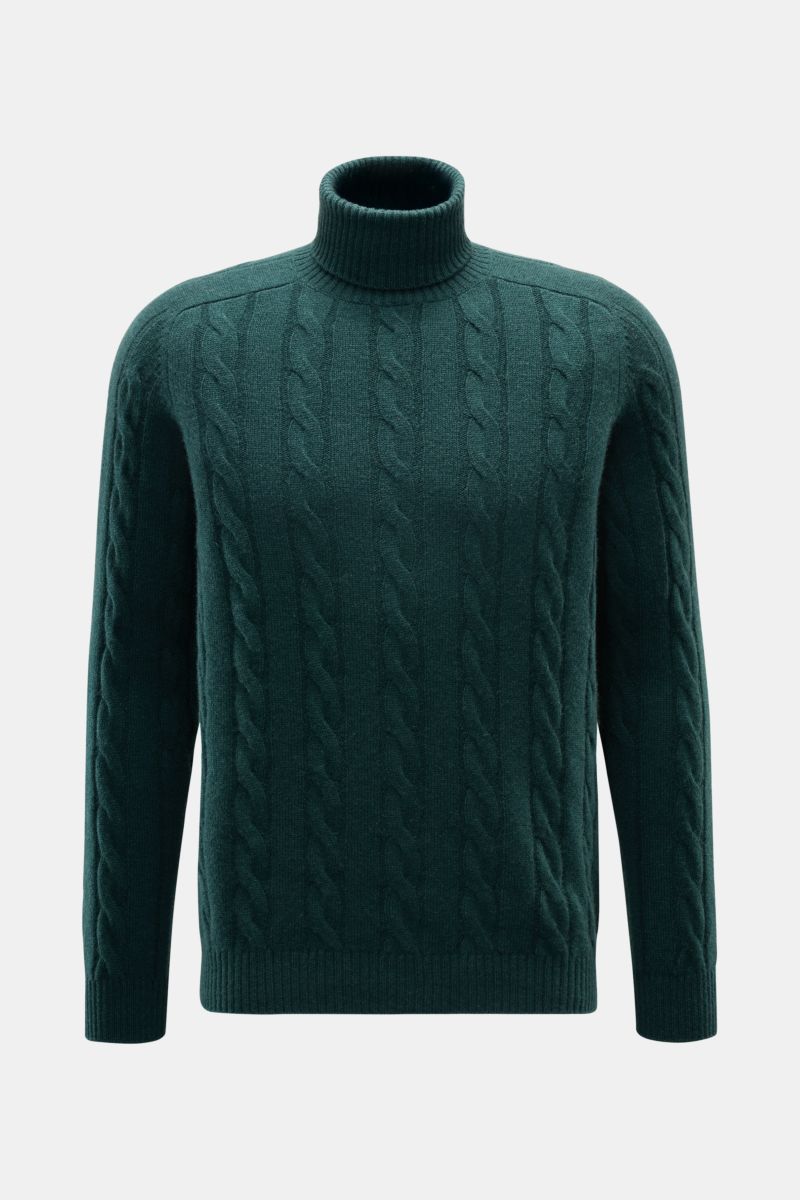 von Braun Cashmere Rollkragenpullover dunkelgrün
