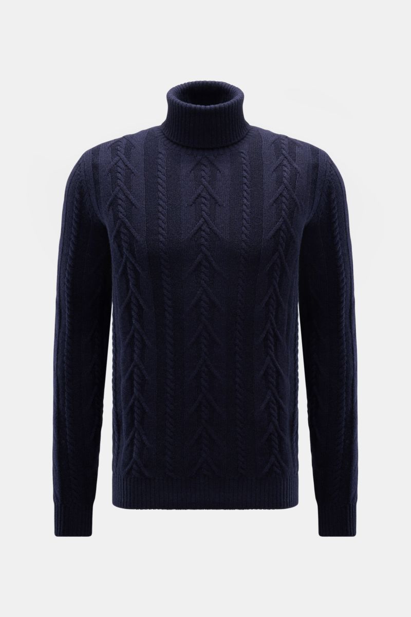 von Braun Cashmere Rollkragenpullover navy