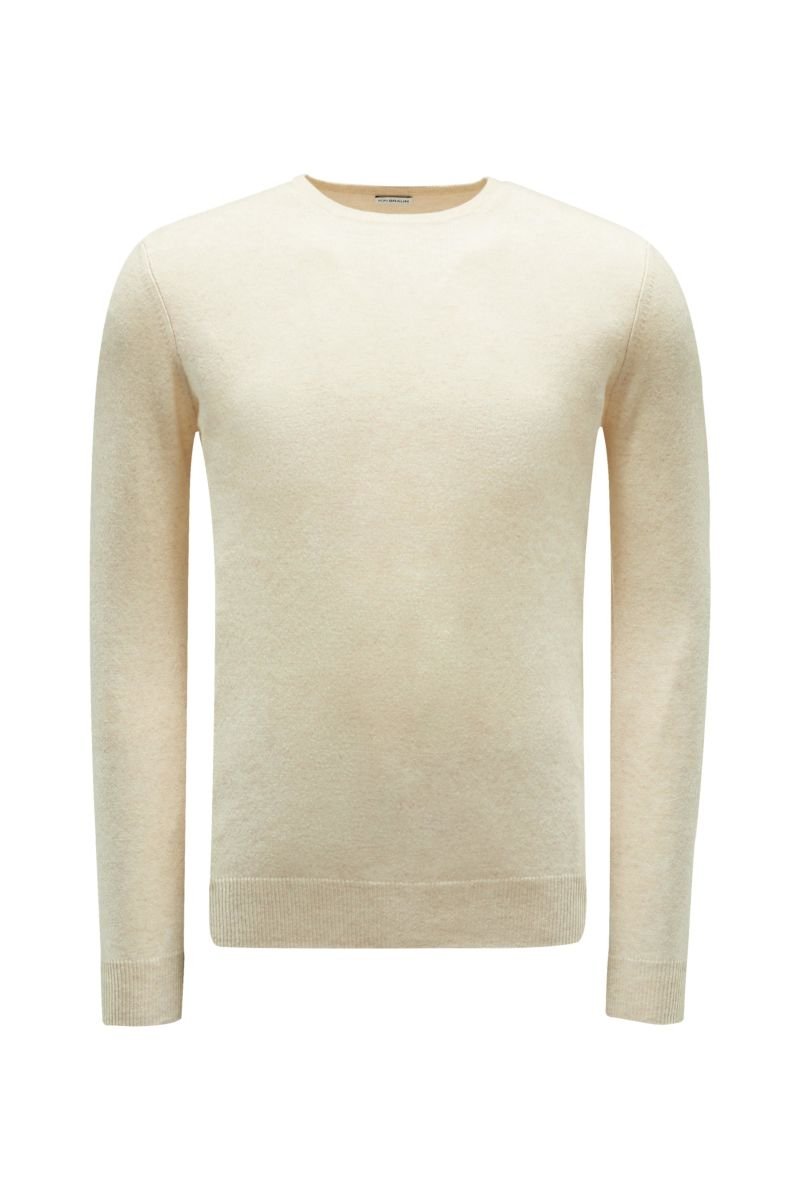 Cashmere R-Neck Pullover beige