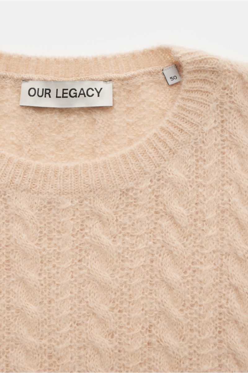 Our Legacy Rundhalspullover 'Popover Roundneck' beige