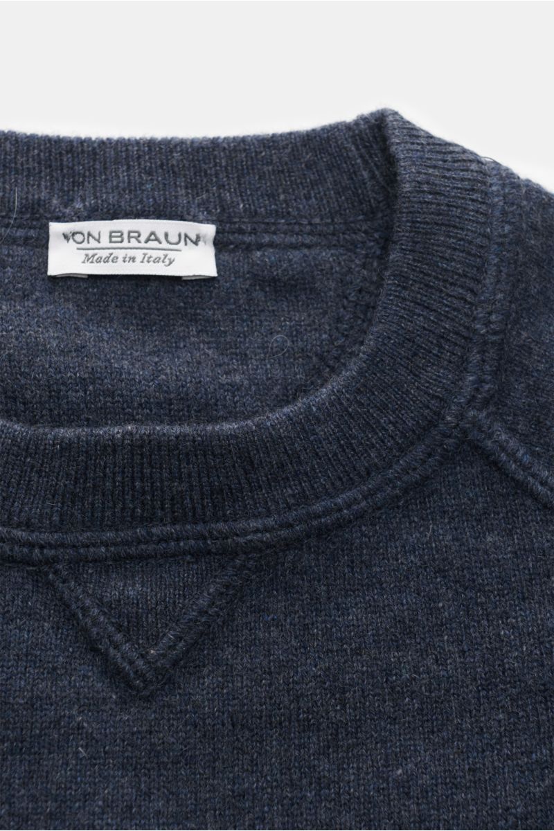 von Braun Kids’ cashmere crew neck jumper grey-blue