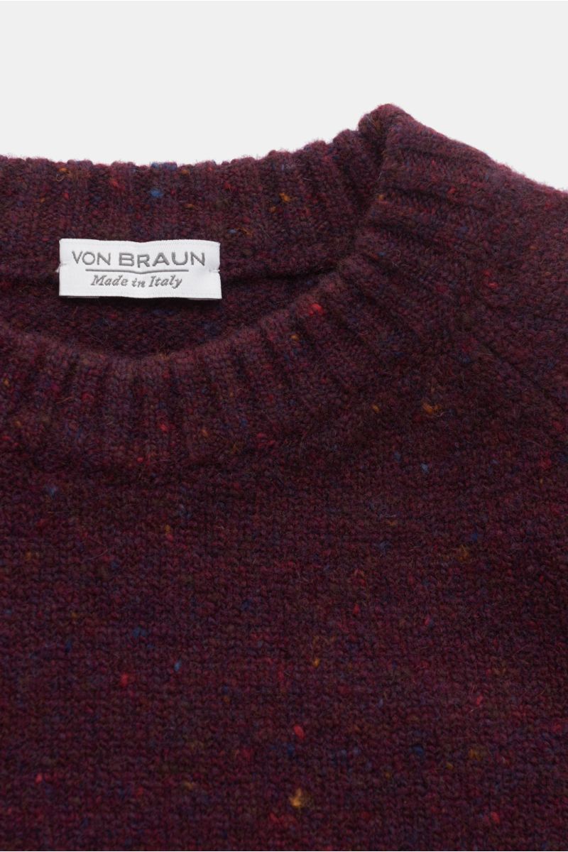 von Braun Kids’ crew neck jumper burgundy