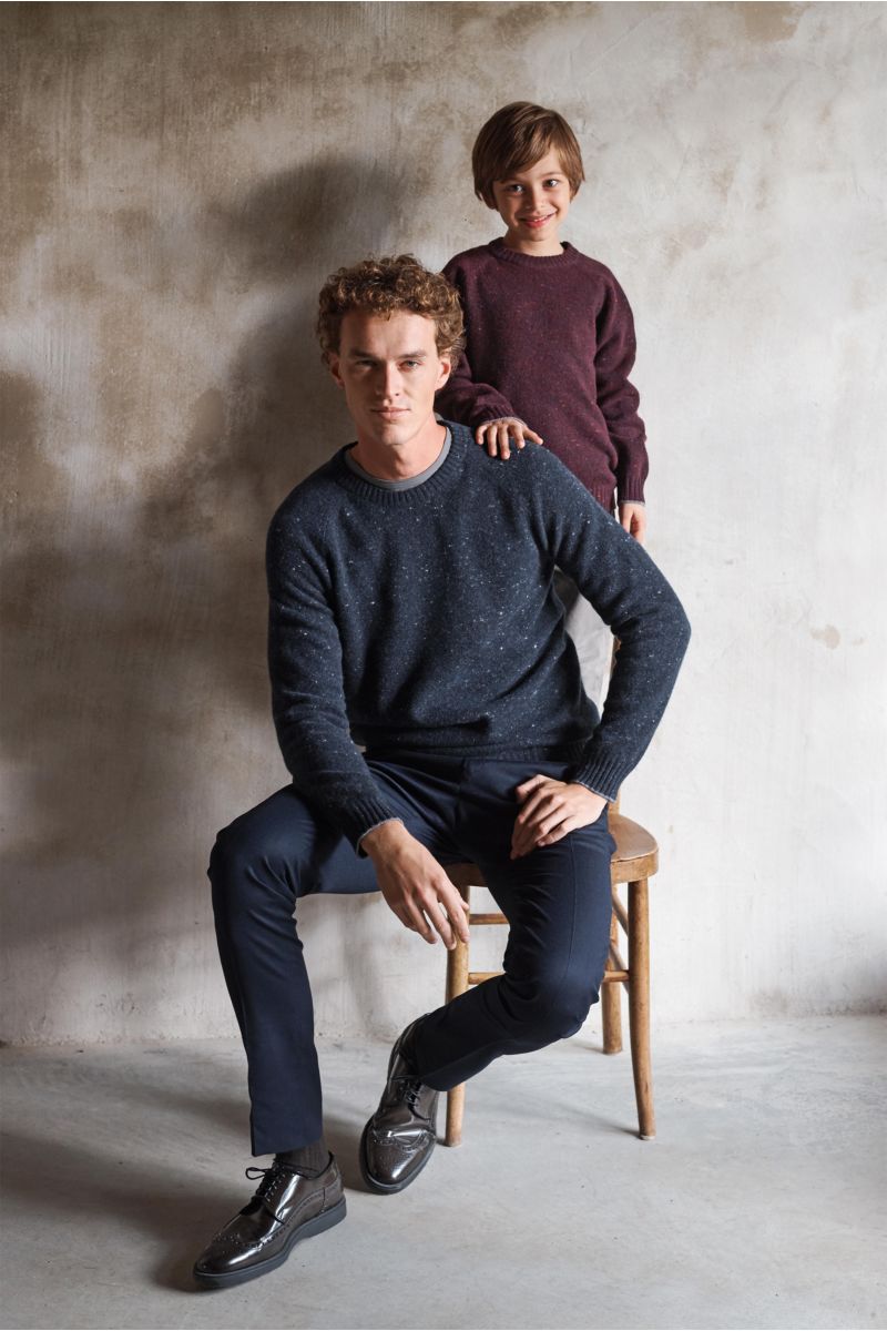 von Braun Kids’ crew neck jumper burgundy