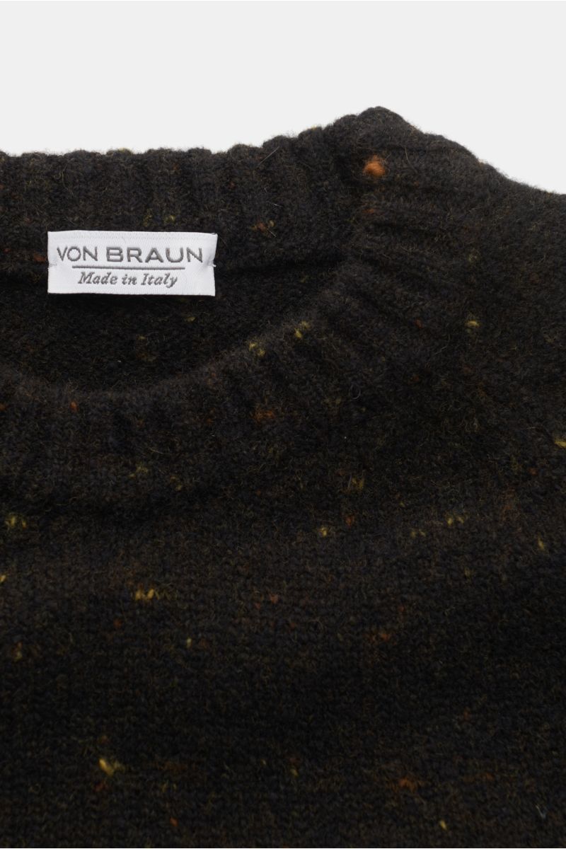 von Braun Kids’ crew neck jumper dark olive