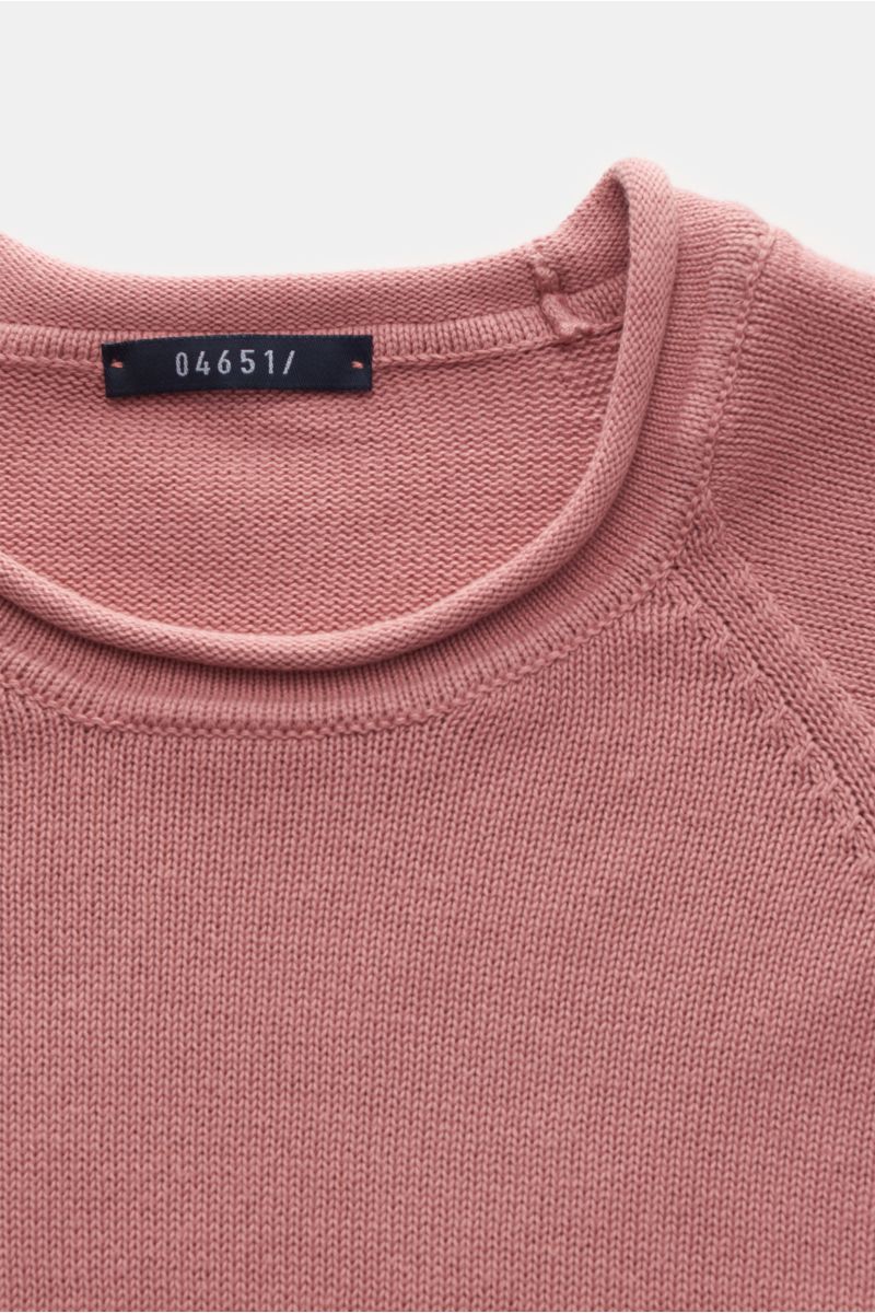 04651/ A trip in a bag Rundhals-Pullover 'Cotton Crew' altrosa