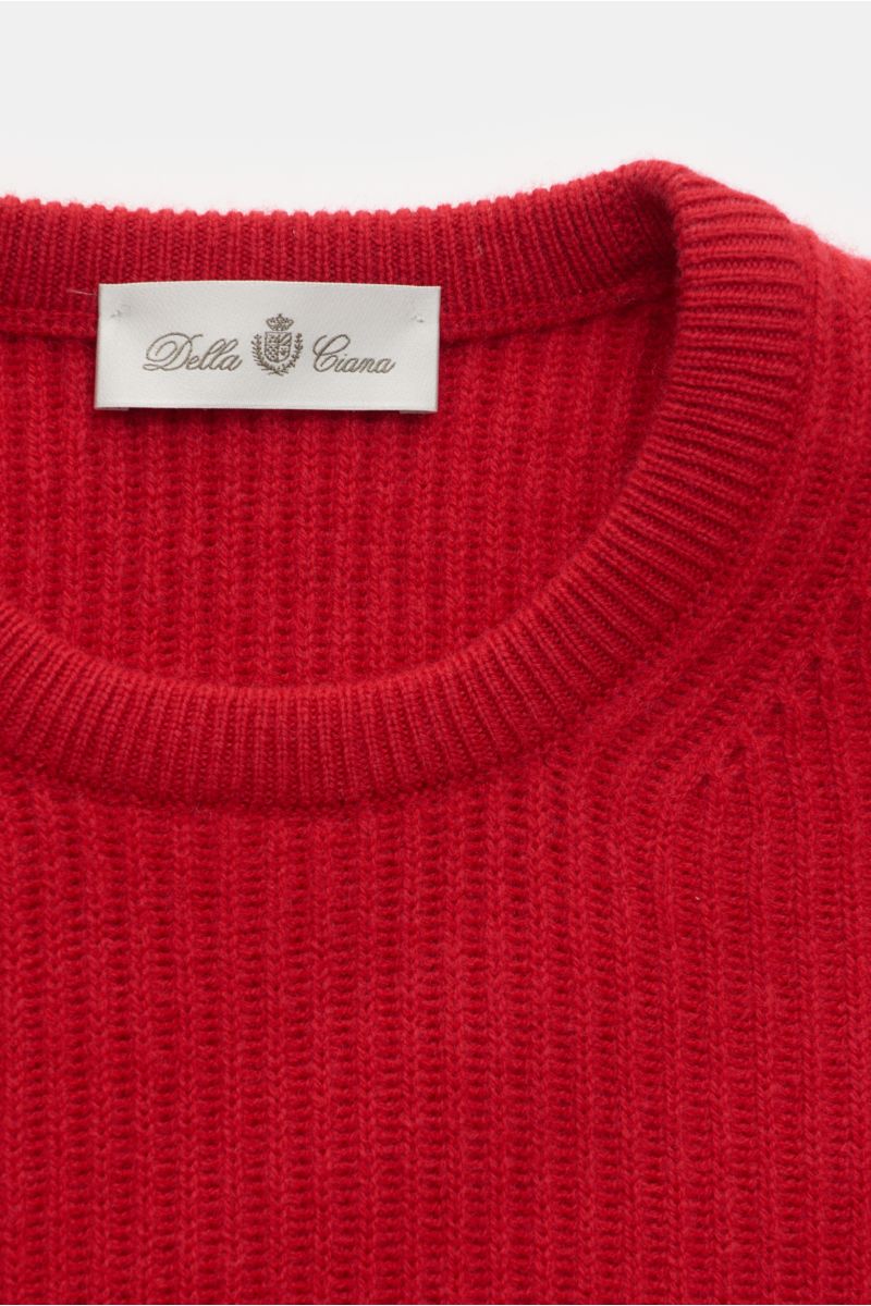 Della Ciana Rundhalspullover rot