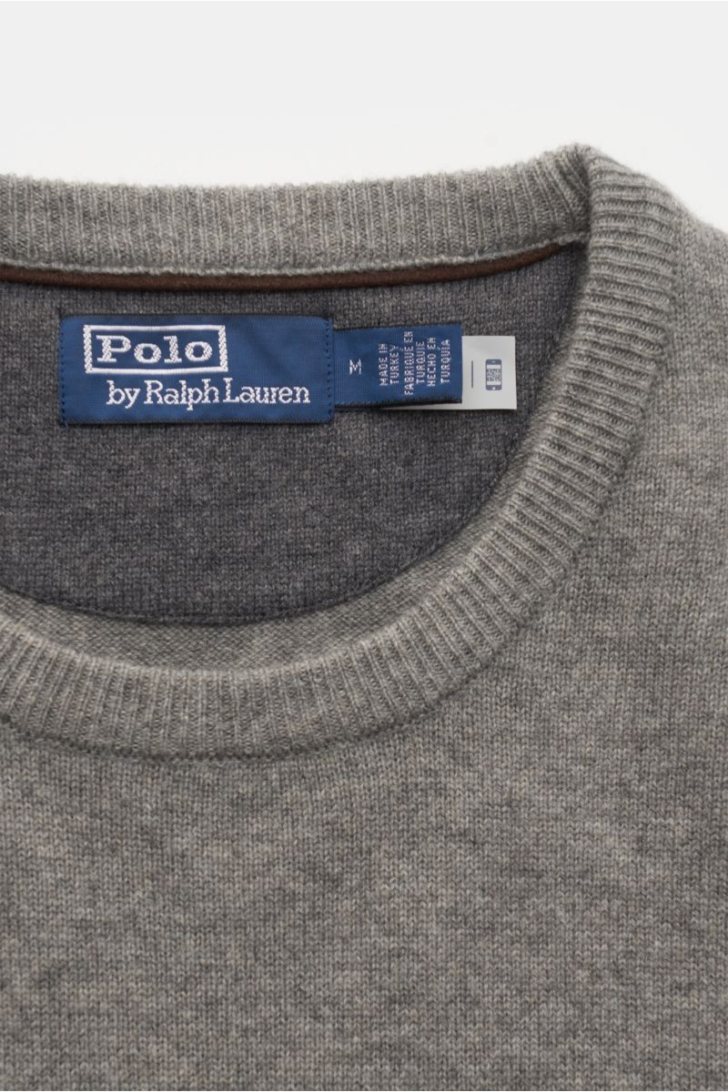 Polo Ralph Lauren Rundhalspullover grau meliert