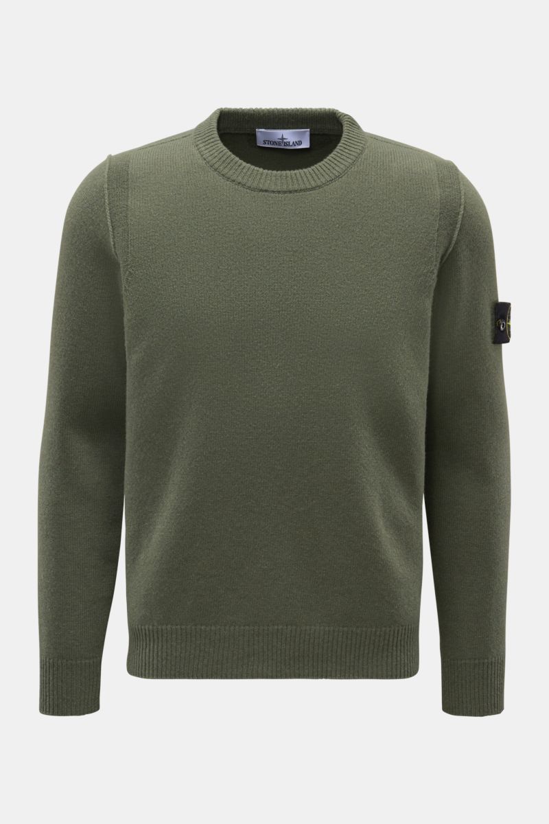 Stone Island Crew neck jumper 'Lambswool' navy