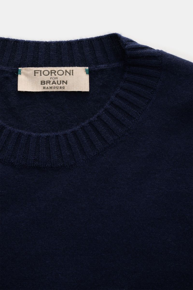 Fioroni Cashmere Rundhalspullover navy