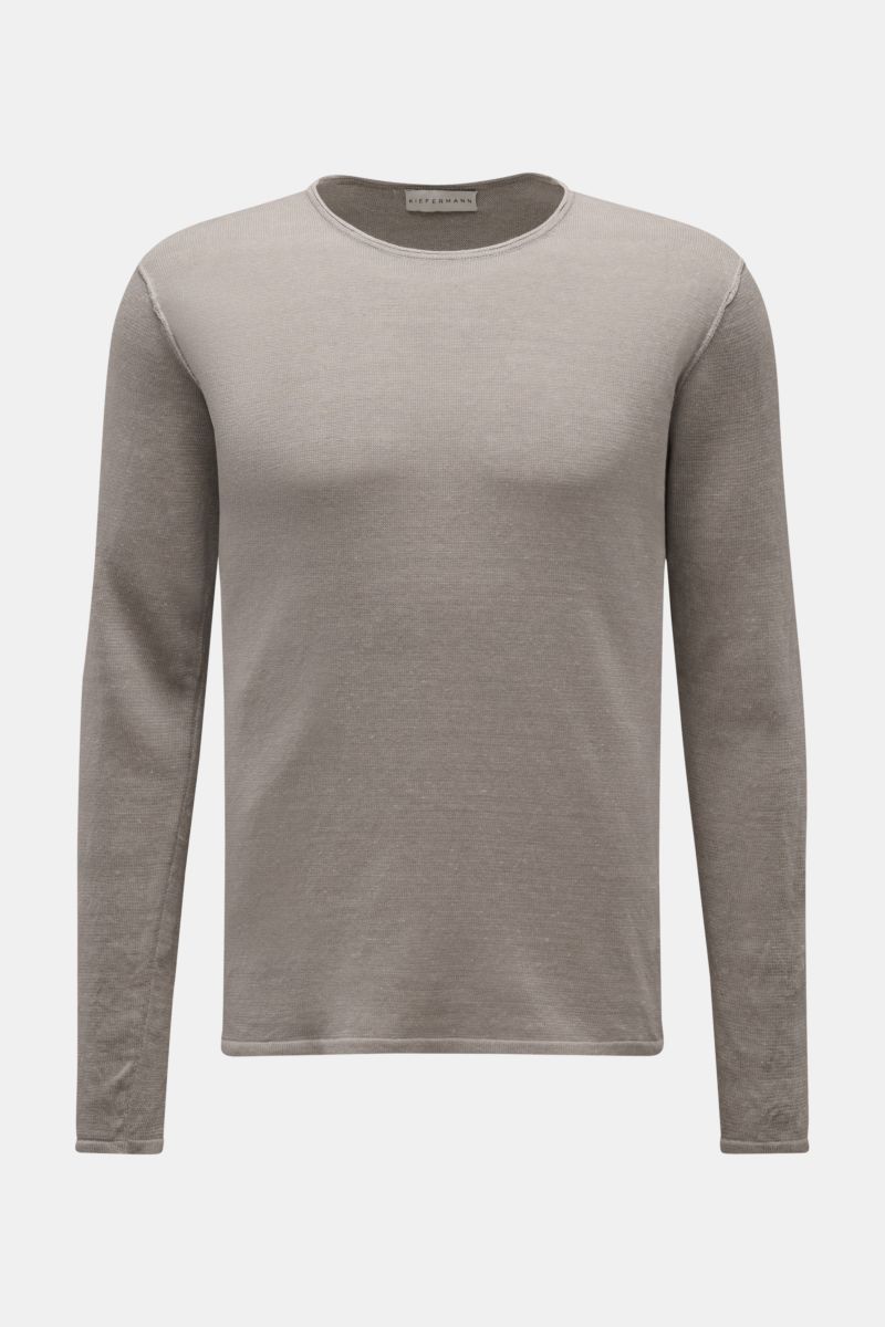 Kiefermann Rundhalspullover 'Jenario' grau meliert