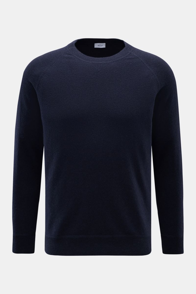 von Braun Cashmere Rundhalspullover navy