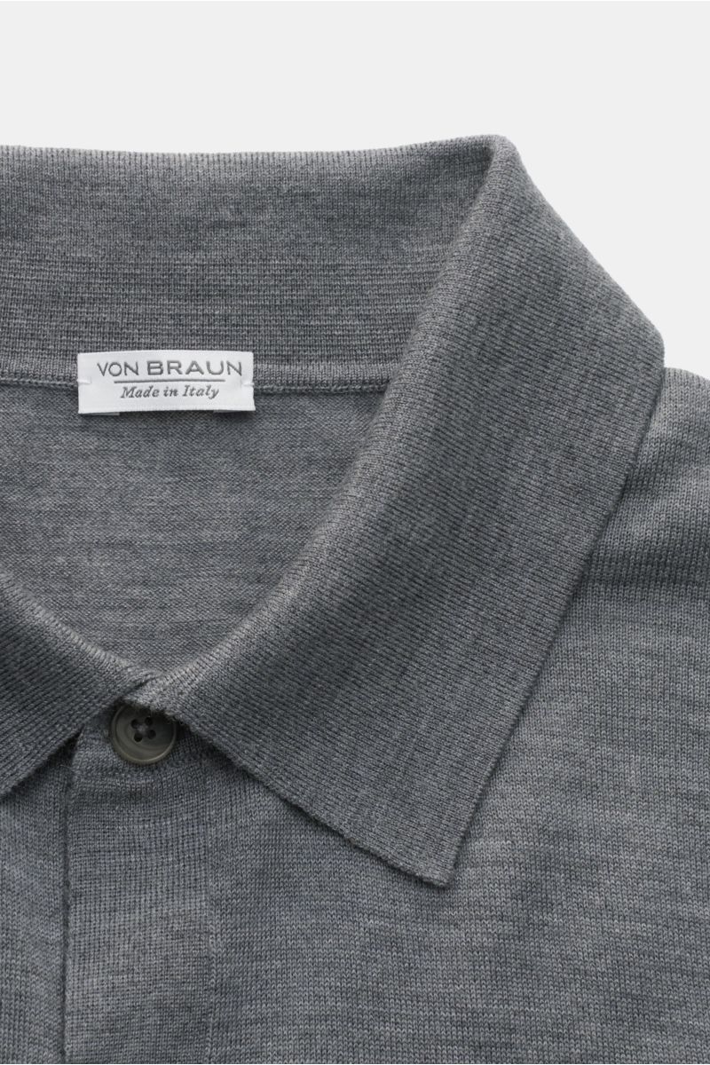 von Braun Merino Cardigan grau