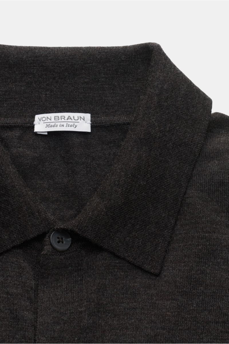 von Braun Merino Cardigan dunkelbraun