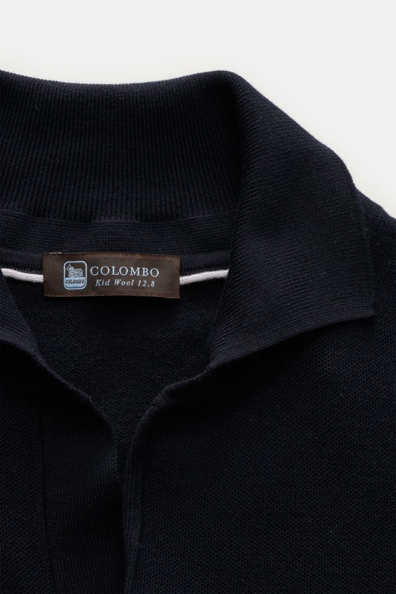 Colombo Kurzarm-Strickpolo dark navy