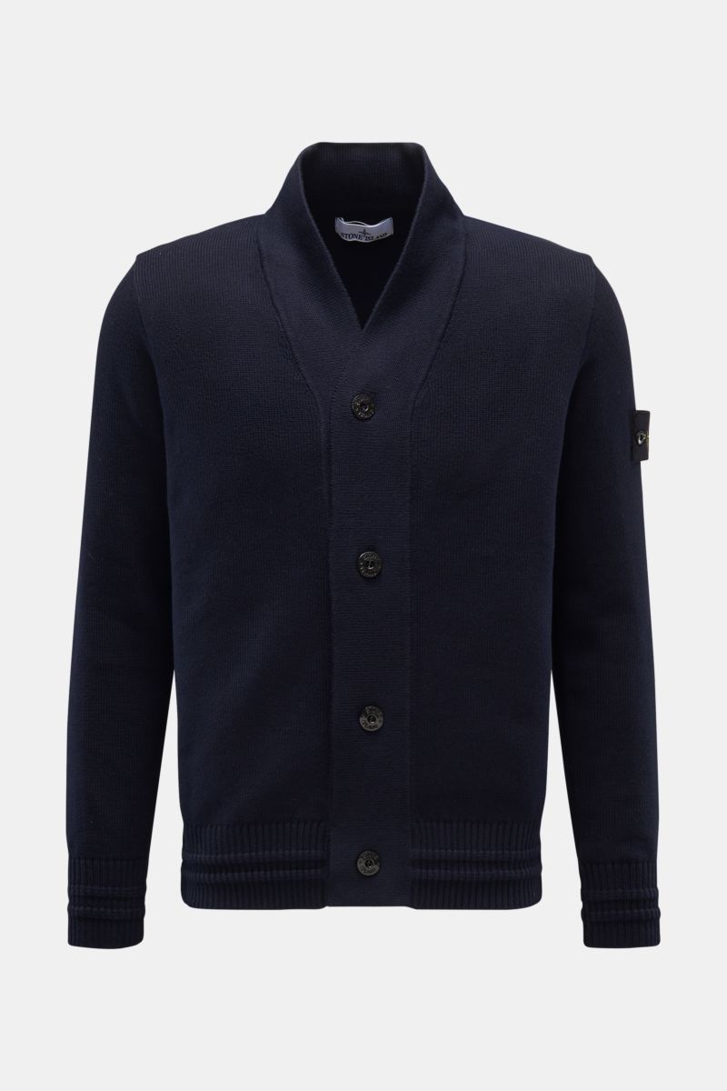 stone ニットカーディガン ネイビー STONE ISLAND ネイビー カーディガン 【公式通販】
