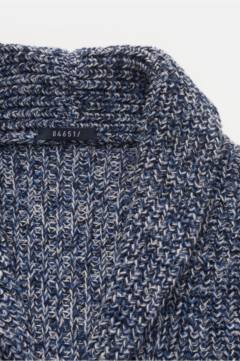 04651/ A trip in a bag Cardigan 'Rainbow' navy/white