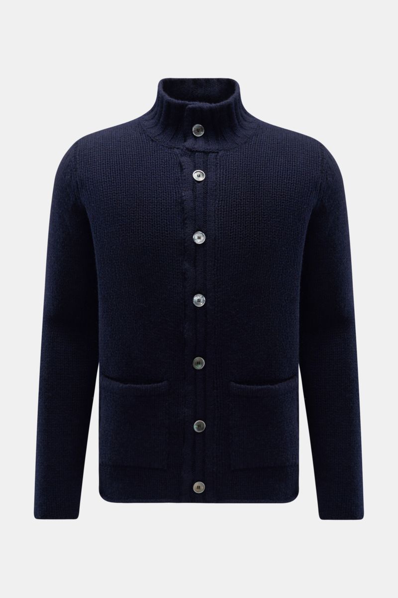 04651/ A trip in a bag Cashmere Cardigan navy