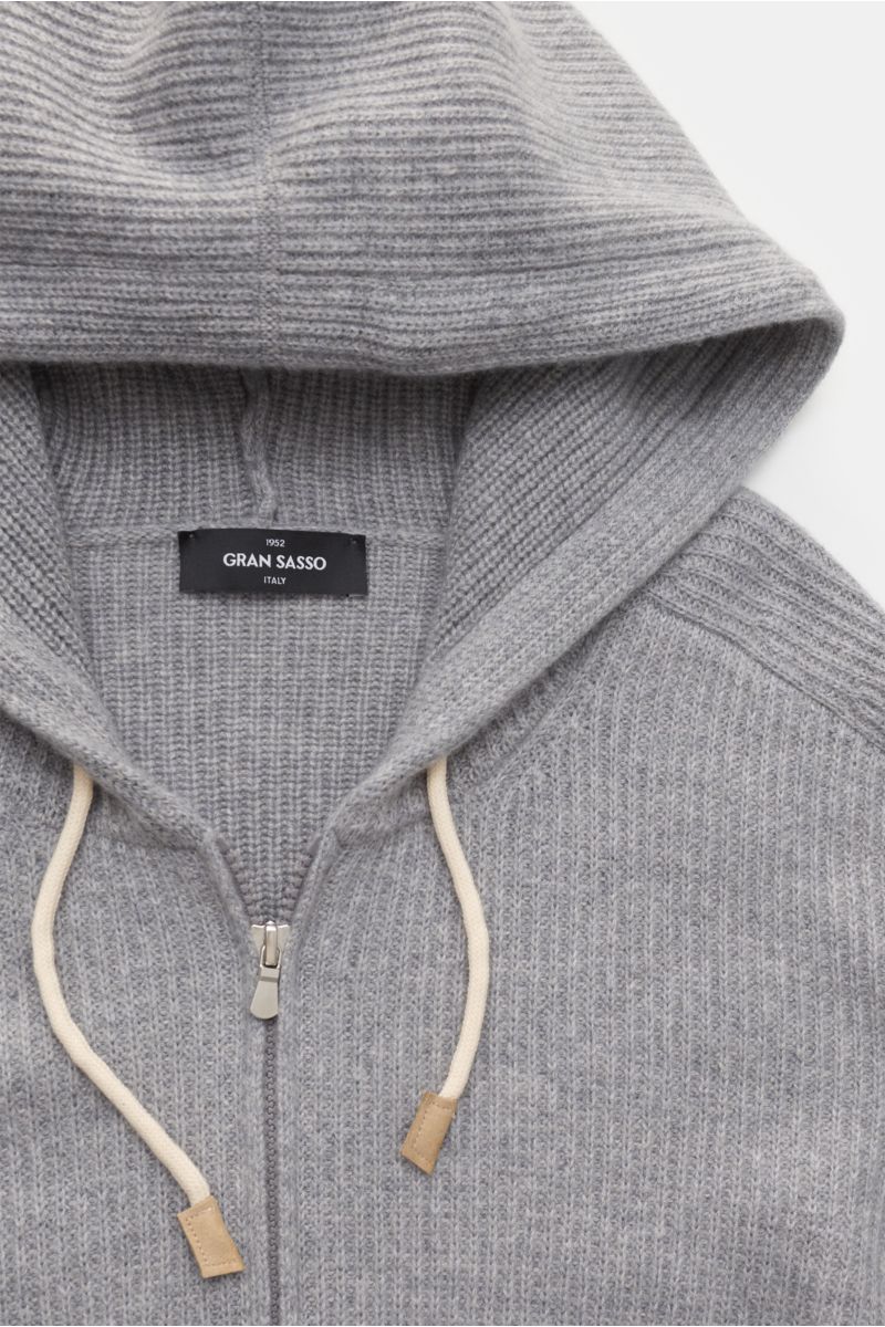 Gran Sasso Cashmere Strickjacke grau
