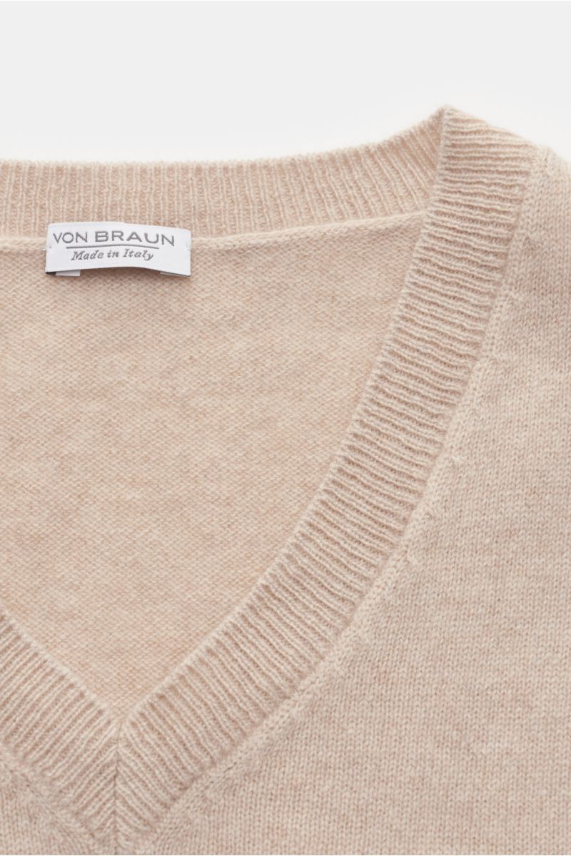 von Braun Cashmere V-Neck Pullunder beige