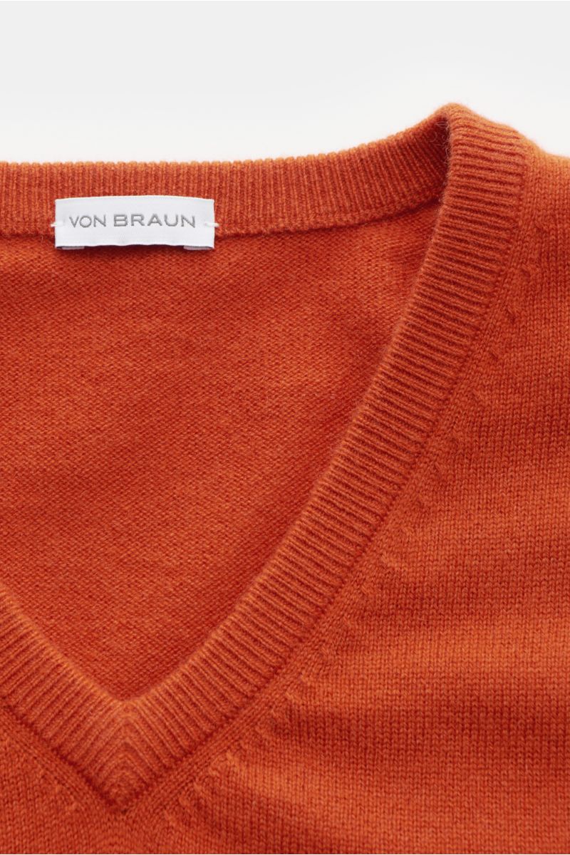 von Braun Cashmere Pullunder orange