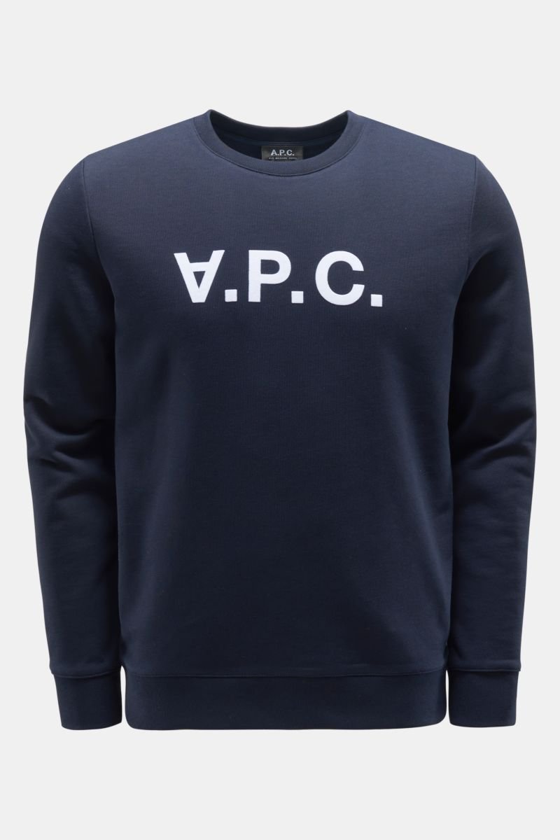 Crew neck sweatshirt 'VPC' navy