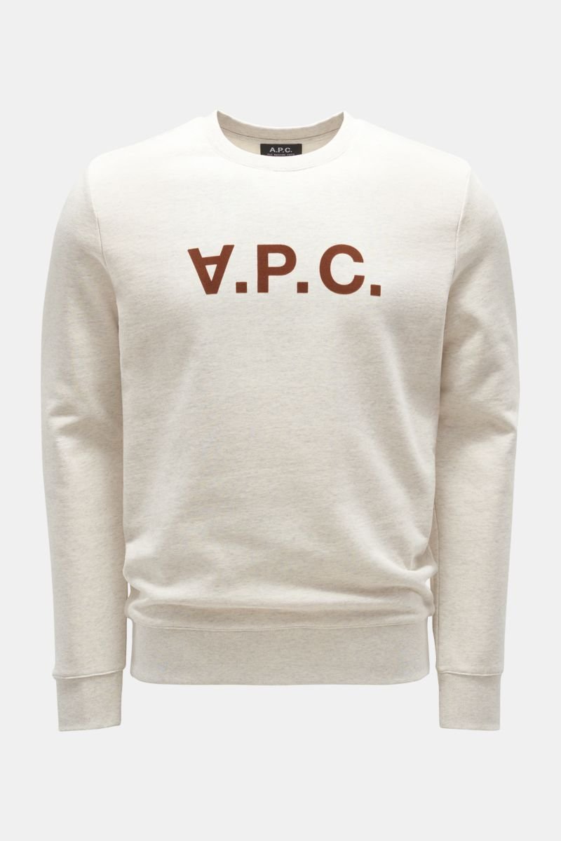 Crew neck sweatshirt 'VPC' beige