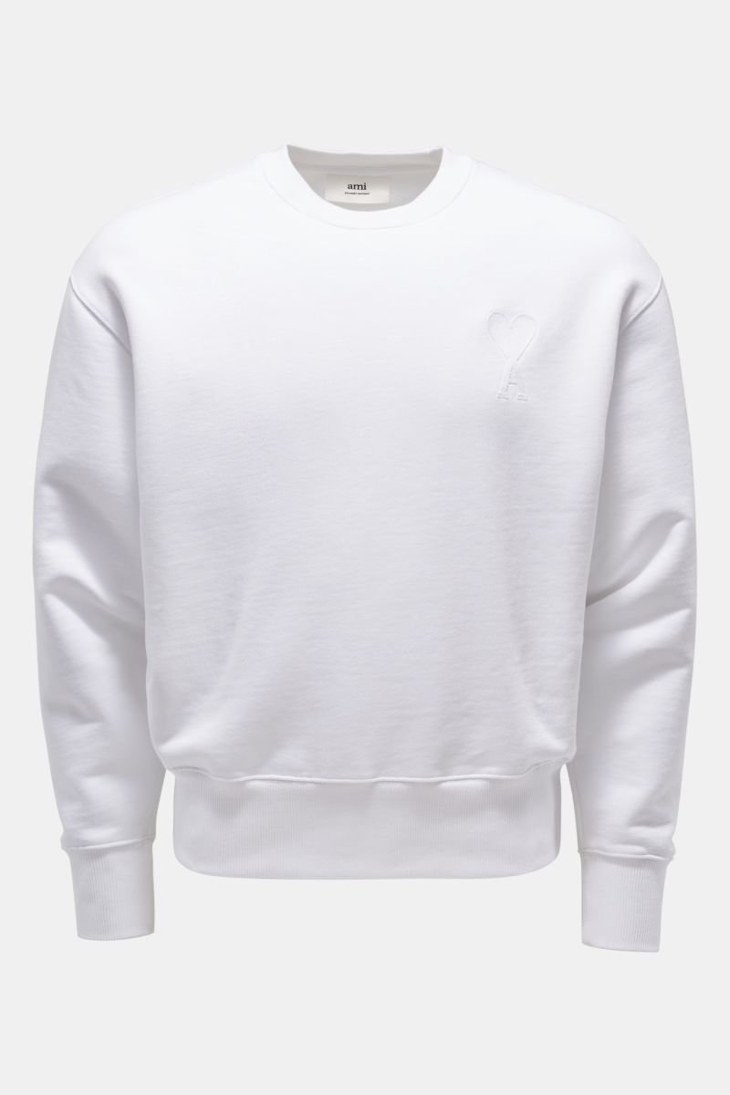 Rundhals-Sweatshirt weiß