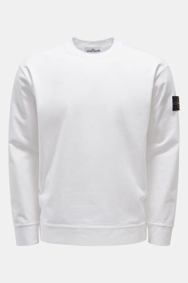 Rundhals-Sweatshirt weiß