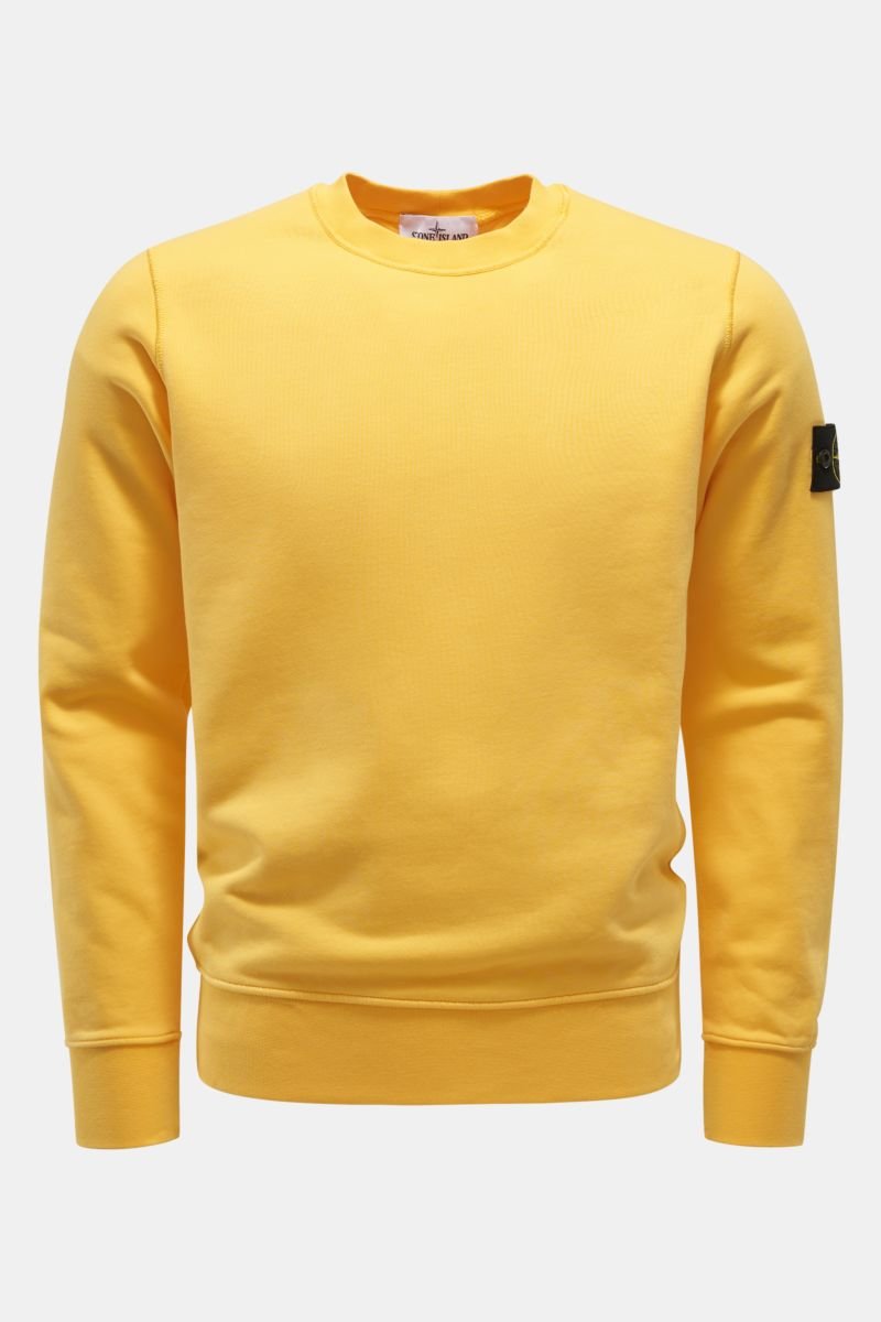 Rundhals-Sweatshirt gelb