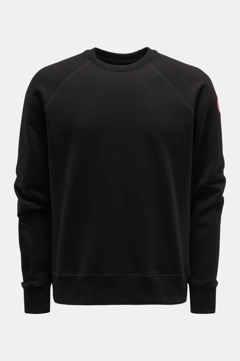 'Huron' crew neck sweatshirt black