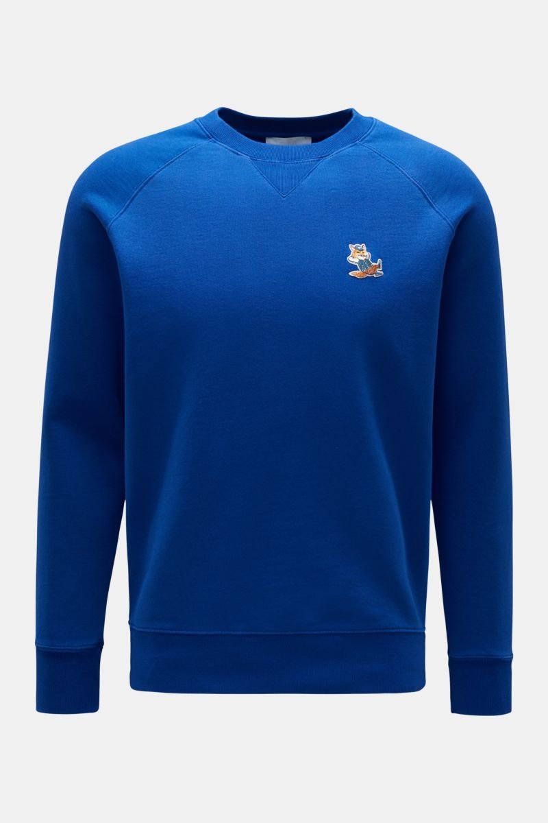 Rundhals-Sweatshirt blau