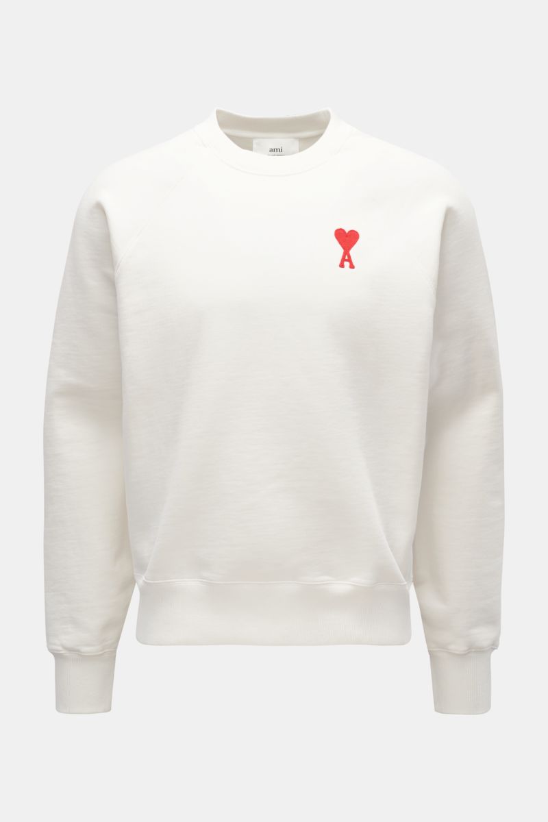 AMI PARIS crew neck sweatshirt cream | BRAUN Hamburg
