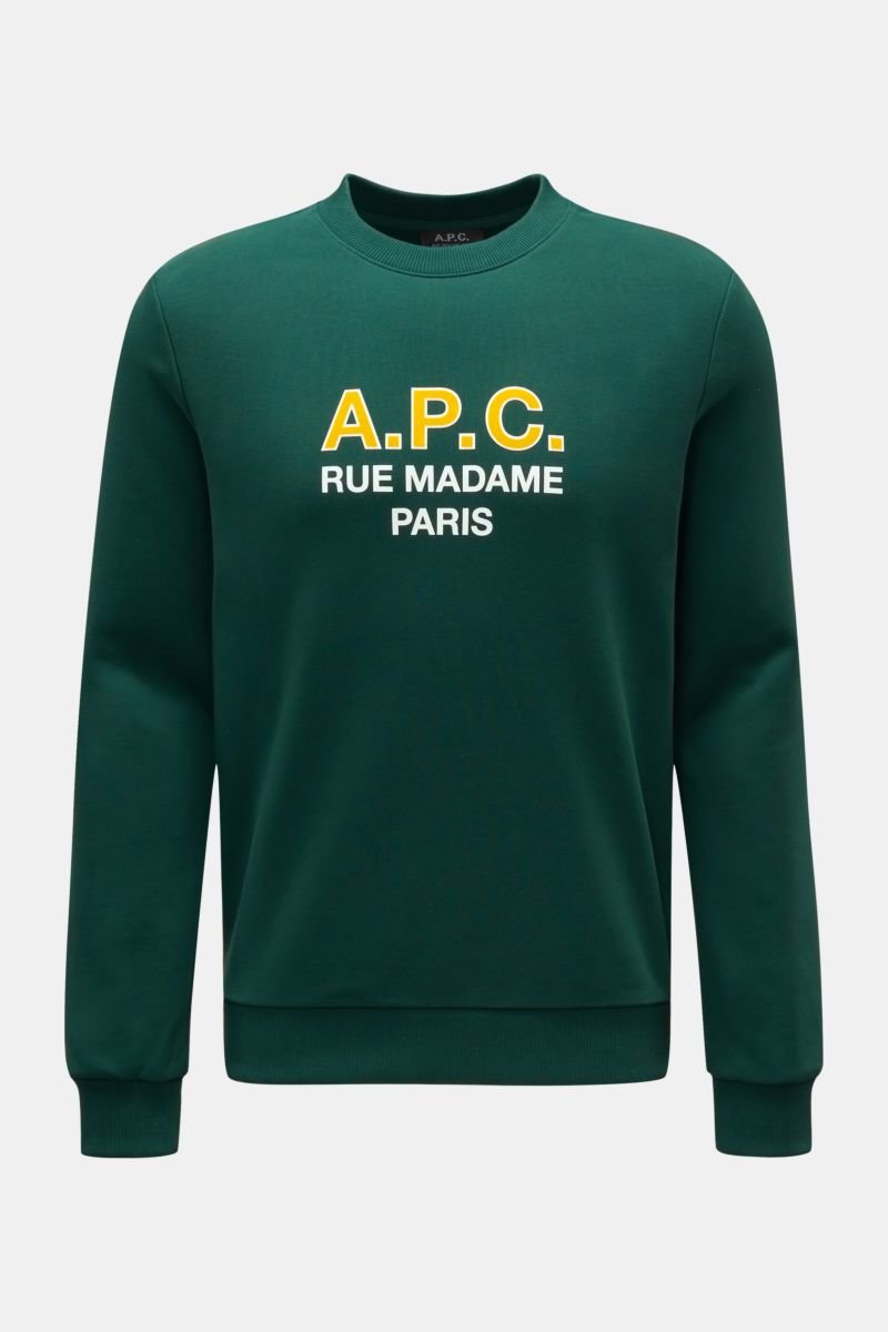 Rundhals-Sweatshirt 'APC Madame' grün